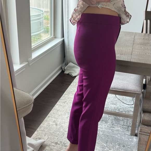 Deep Purple Women's Purple Dark Magenta Undertone Work Office Trouser Pants - Picture 6 of 16